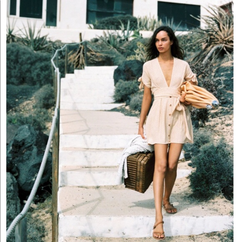 Anthropologie Faithfull the Brand Birgit Polka Dot dress